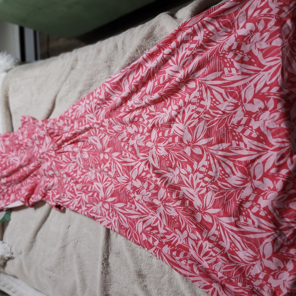 Floral Pink Midi Dress